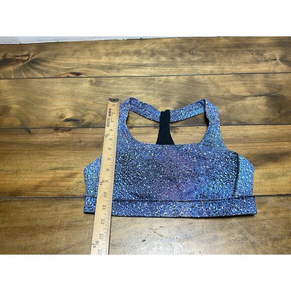 Lululemon Fast Lane Bra Strive Mermaid Galaxy Blue Size 6 - Picture 2 of 6